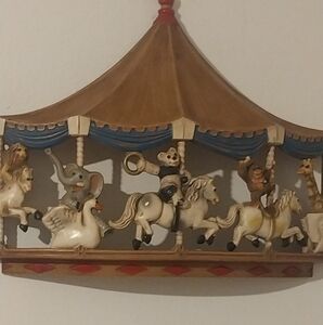 Vintage Carousel Animal Wall Decor